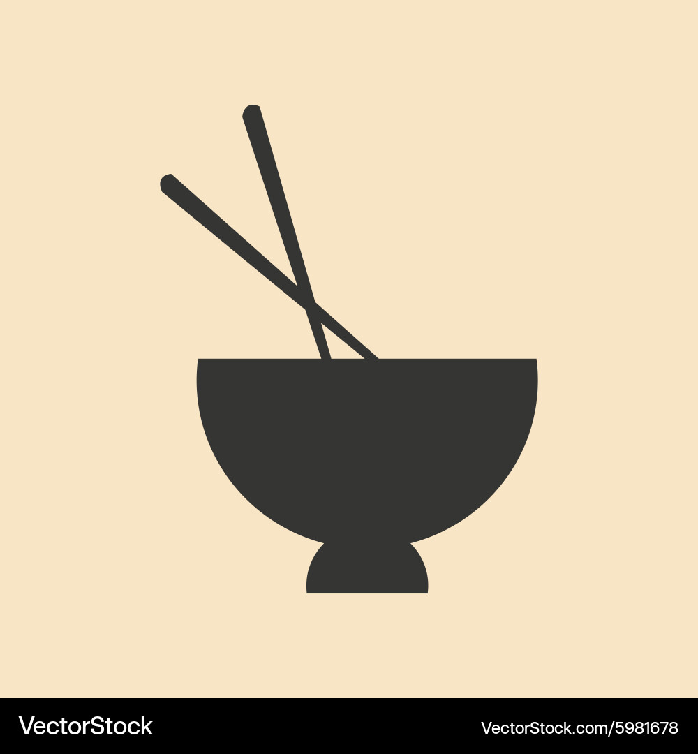 Miso Soup Bowl Icon Vector Image
