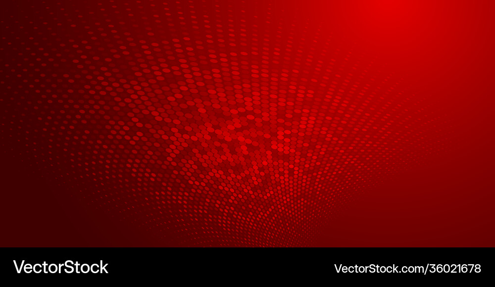 Red Halftone Abstract Background Vector Image