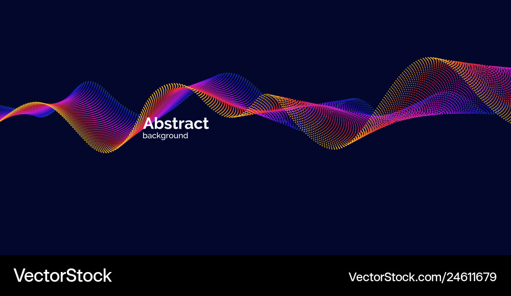 Abstract background with dynamic waves vector image