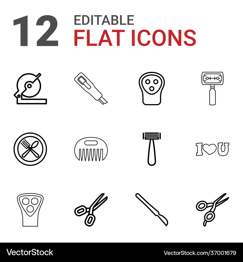 Cut icons (37001679) – Free Vector | VectorStock