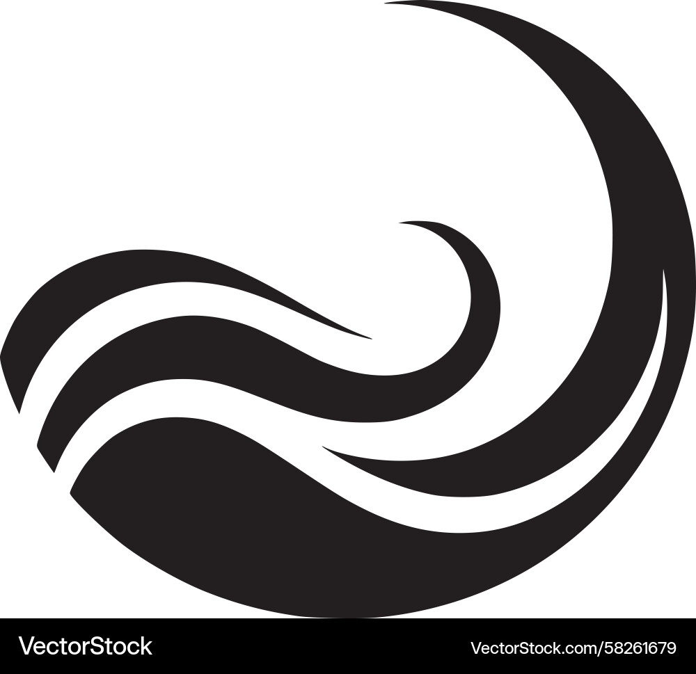 Dynamic Wave Circle Vector Image