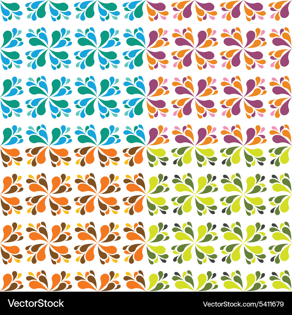 Fluid Drop Patterns Vector Image