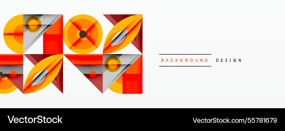 Geometric abstract composition with intersecting Geometric abstract composition with intersecting vector image
