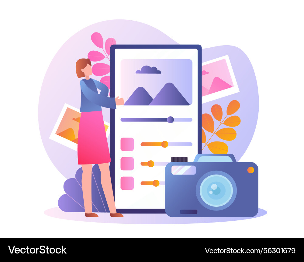 Image editing interface concept Image editing interface concept vector image