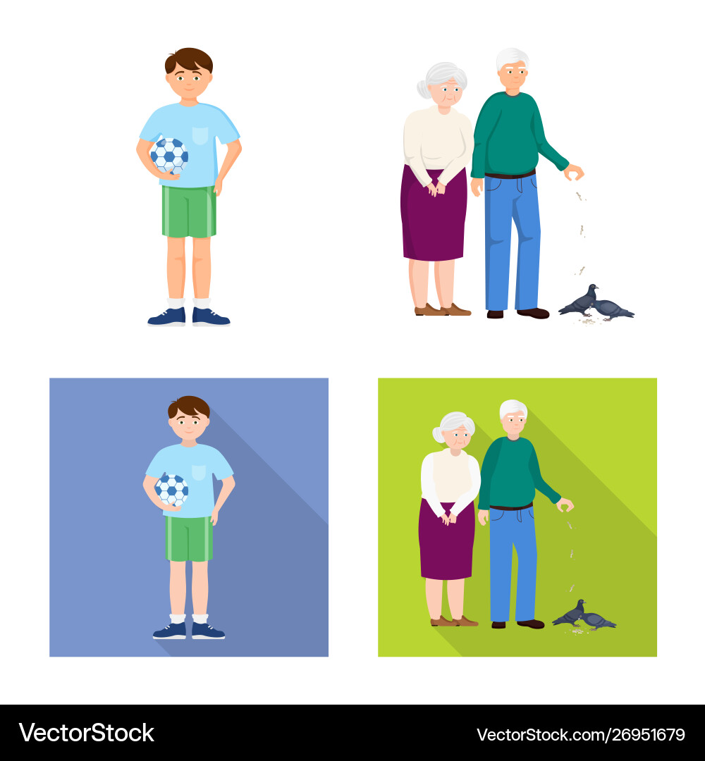 Isolated object character and avatar logo Vector Image