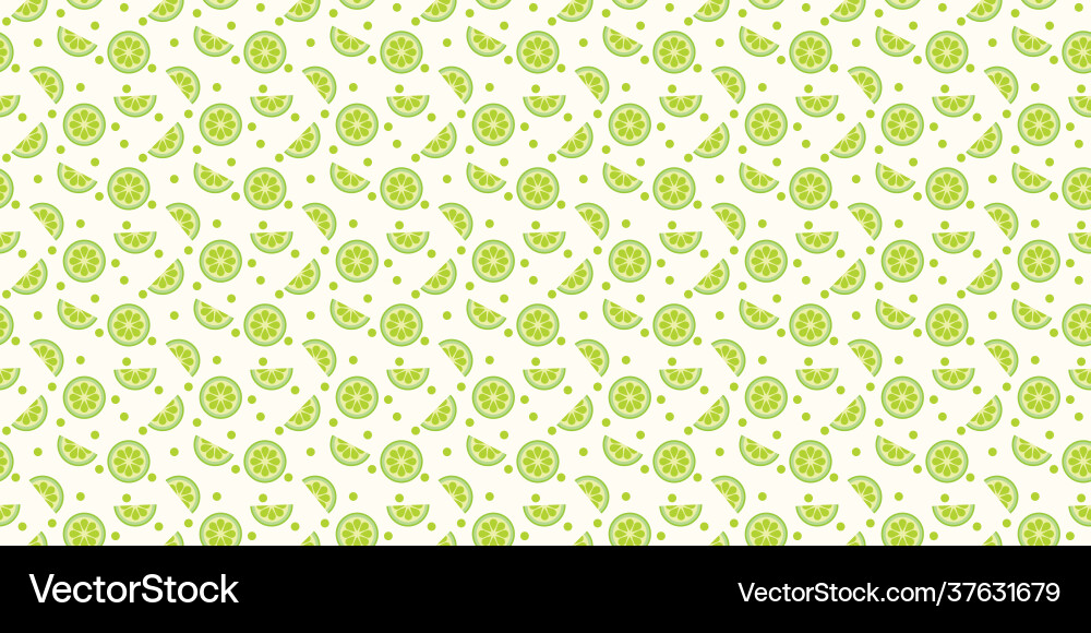 Lime seamless repeat pattern background Lime seamless repeat pattern background vector image