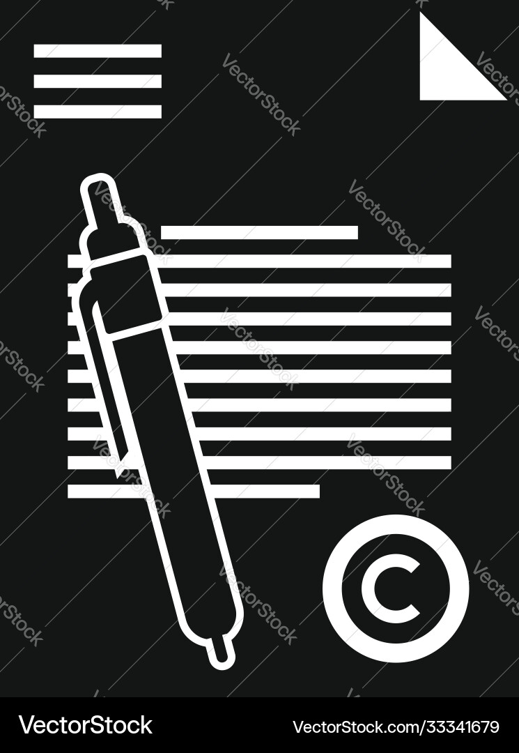 Mission document icon simple style Mission document icon simple style vector image