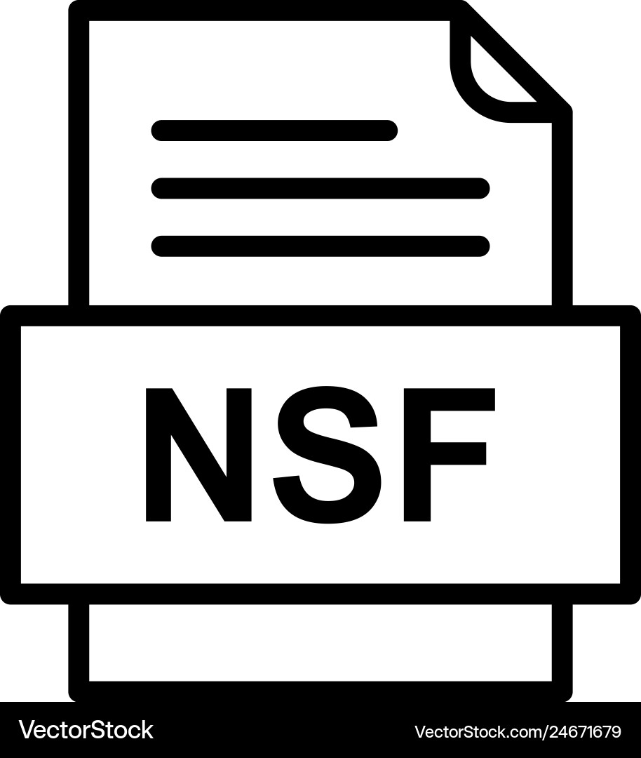 Nsf file document icon Vector Image