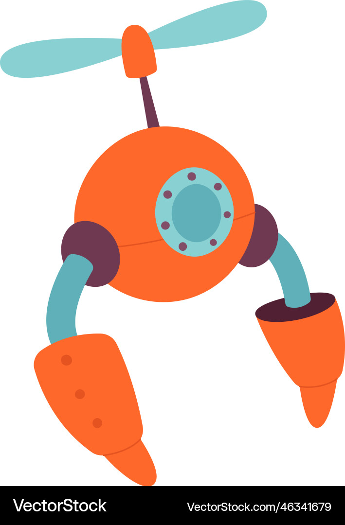 Robot automated cyborg artificial intelligence vector image