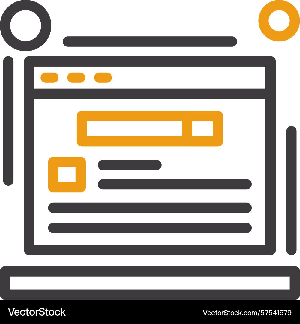 Schema markup two color icon Vector Image
