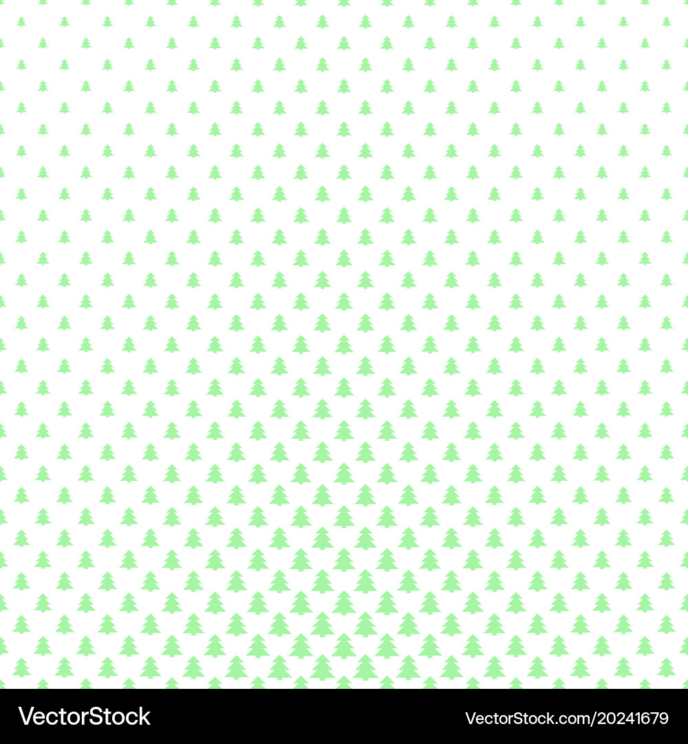 Simple geometric pine tree pattern background vector image