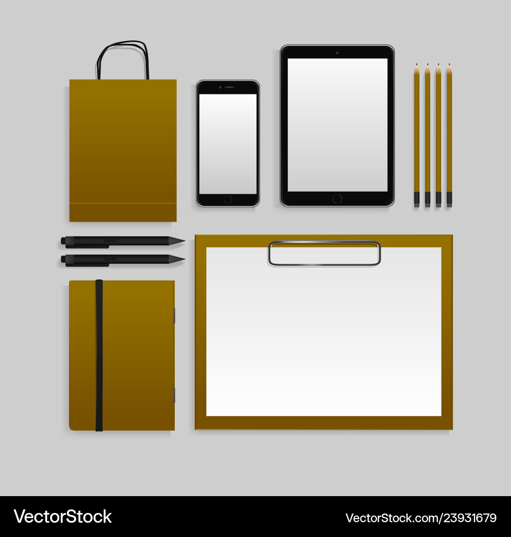 Template mockup documentation for business Template mockup documentation for business vector image