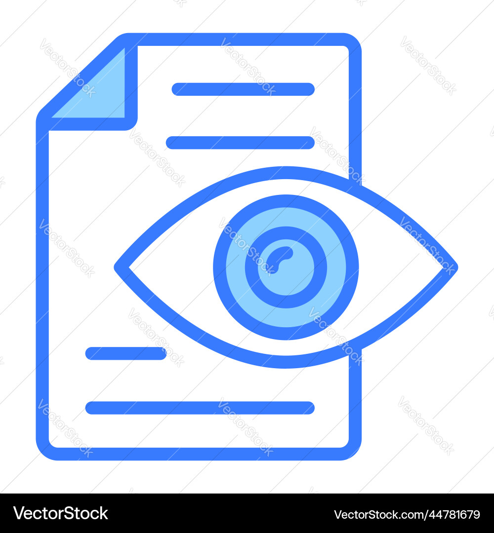 Visible icon user interface as a simple sign vector image