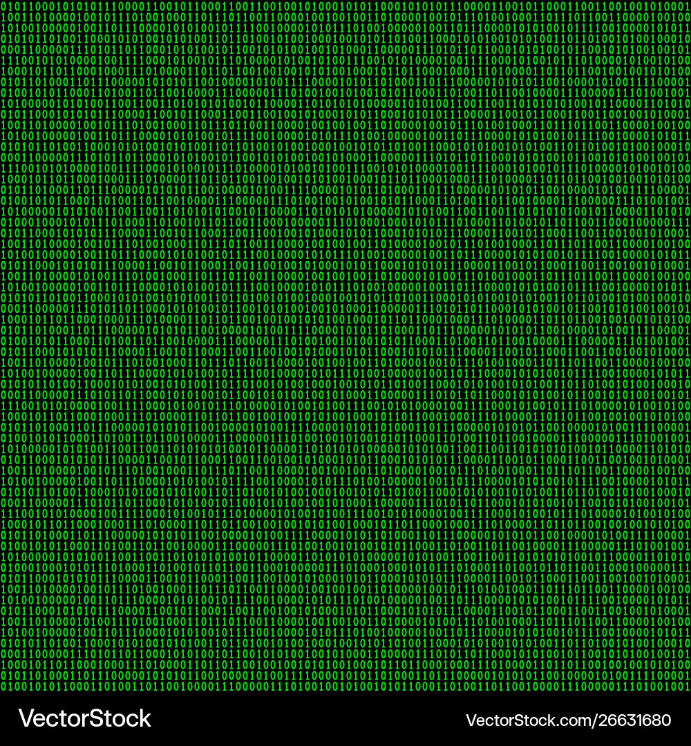 Binary Code Background Vector Image