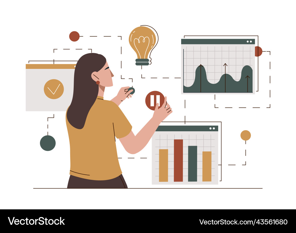 Design and development Design and development vector image