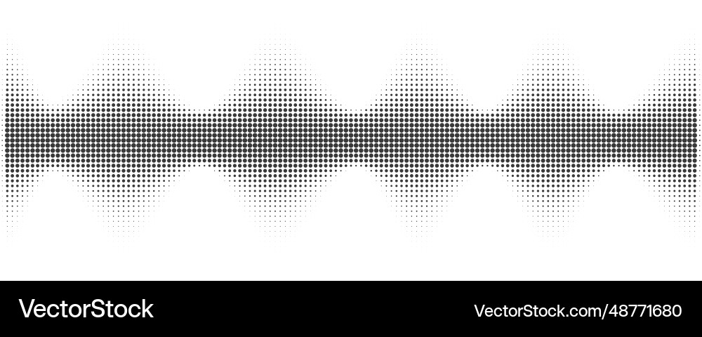 Dotted wave halftone pattern abstract Dotted wave halftone pattern abstract vector image