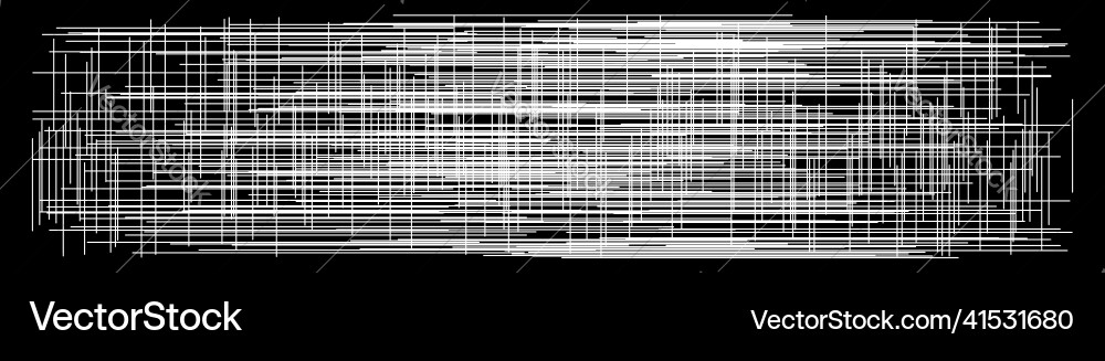 Grid mesh of random lines reticle grating vector image