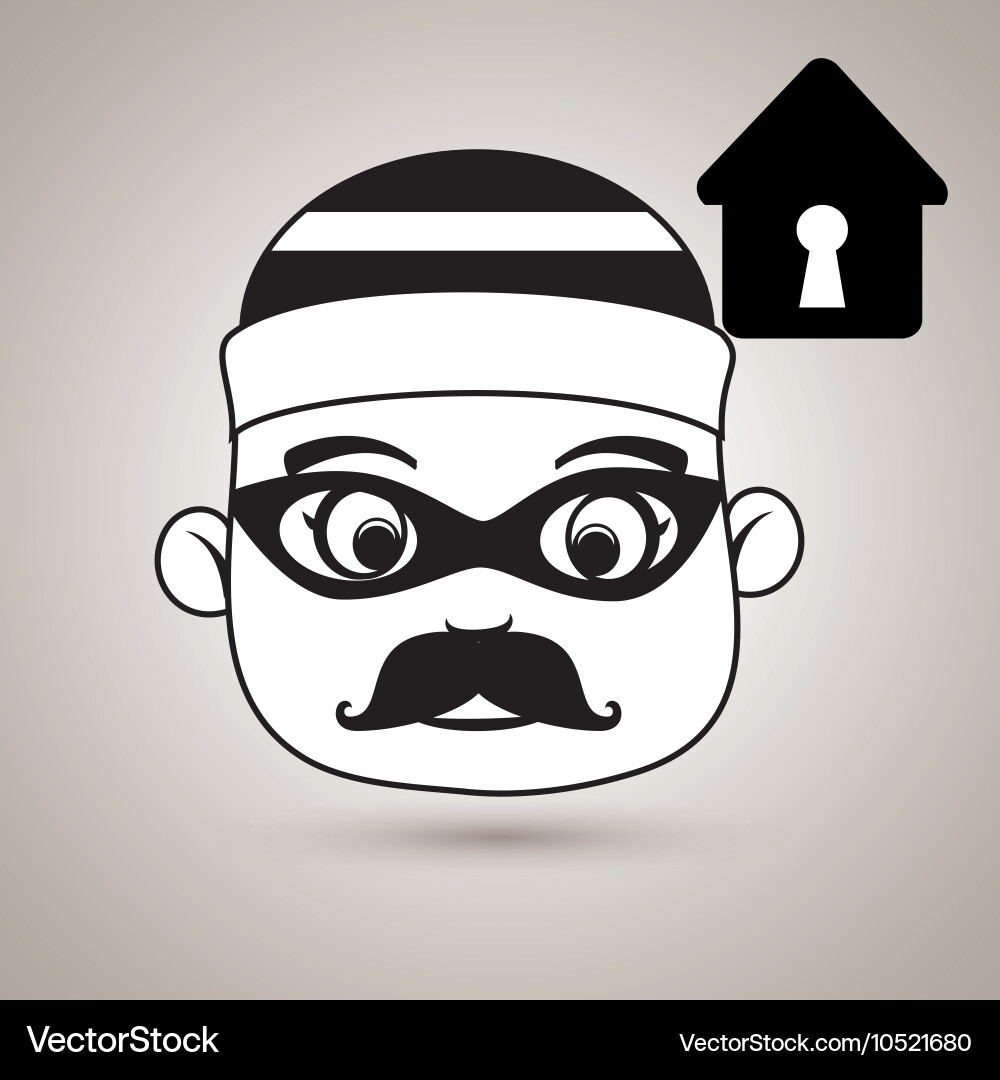 Hacker security house Vector Image