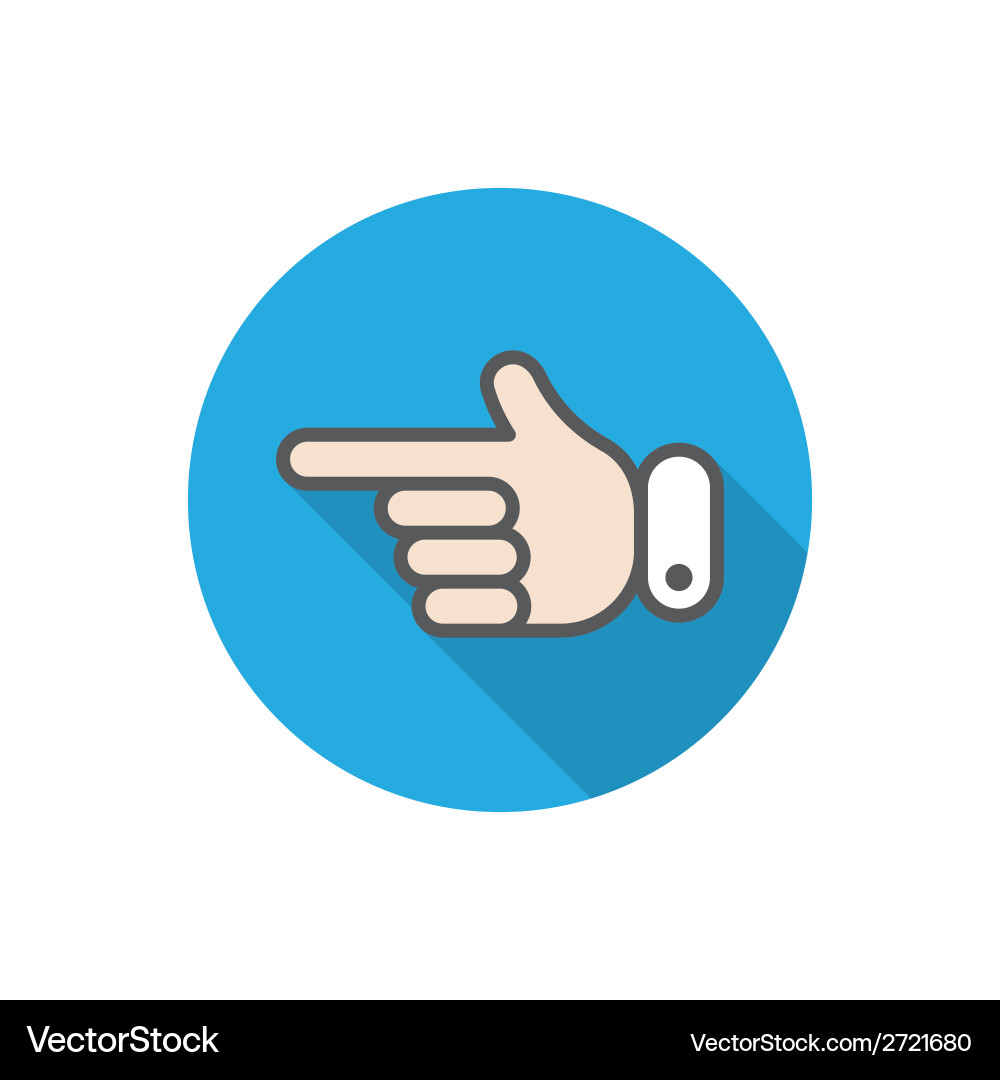 Hand pointer vector image