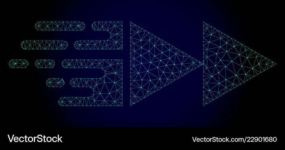 Move polygonal frame mesh with fast motion Move polygonal frame mesh with fast motion Vector Image