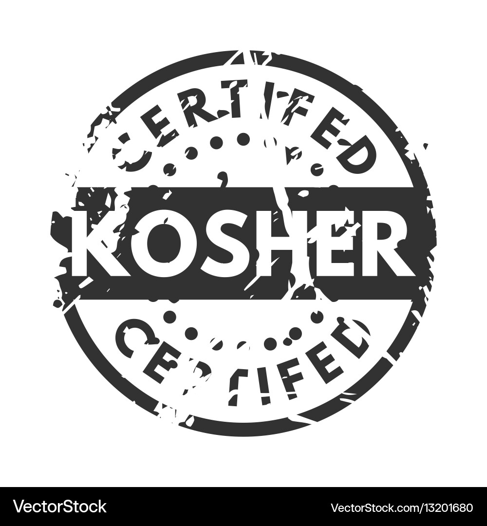 Retro kosher teal Vintage Stempel für Qualität Vektorbild