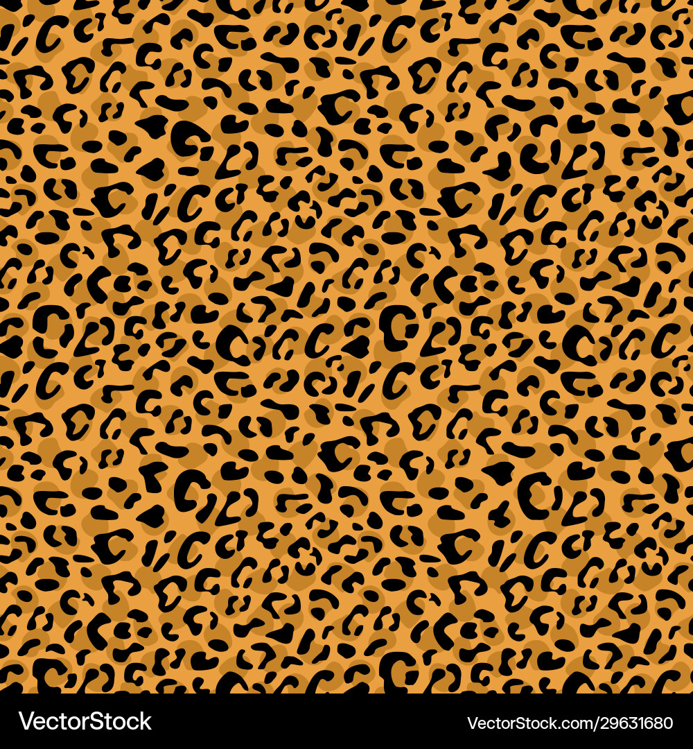 Seamless Leopard Print Pattern vector image