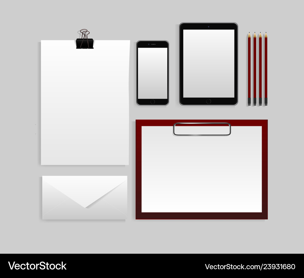 Template mockup documentation for business Template mockup documentation for business vector image
