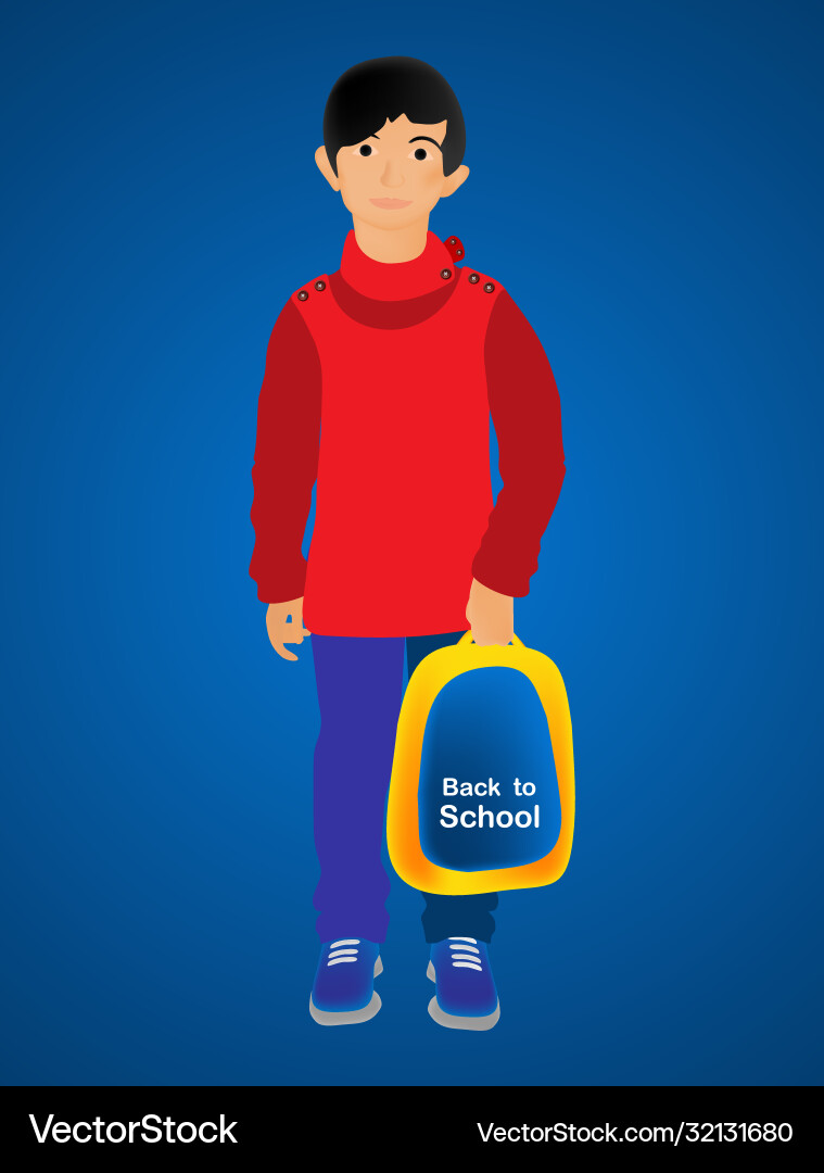 Zurück zu Schulkind Silhouette Zurück zu Schulkind Silhouette vektorbild