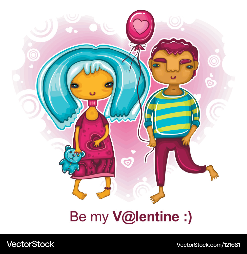 Be my valentines Vector Image