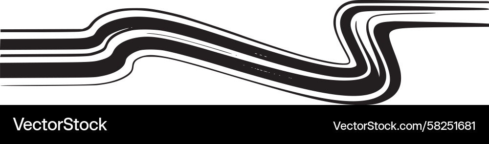 Dynamic Line Art Vector Image