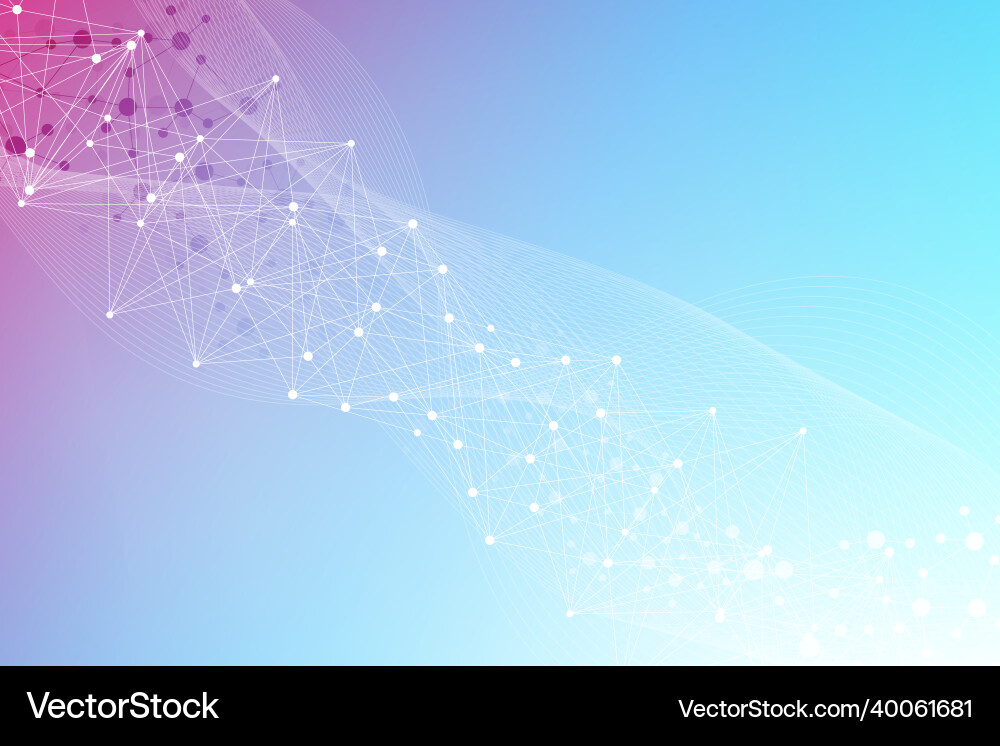 Geometric abstract background with connected line Geometric abstract background with connected line Vector Image