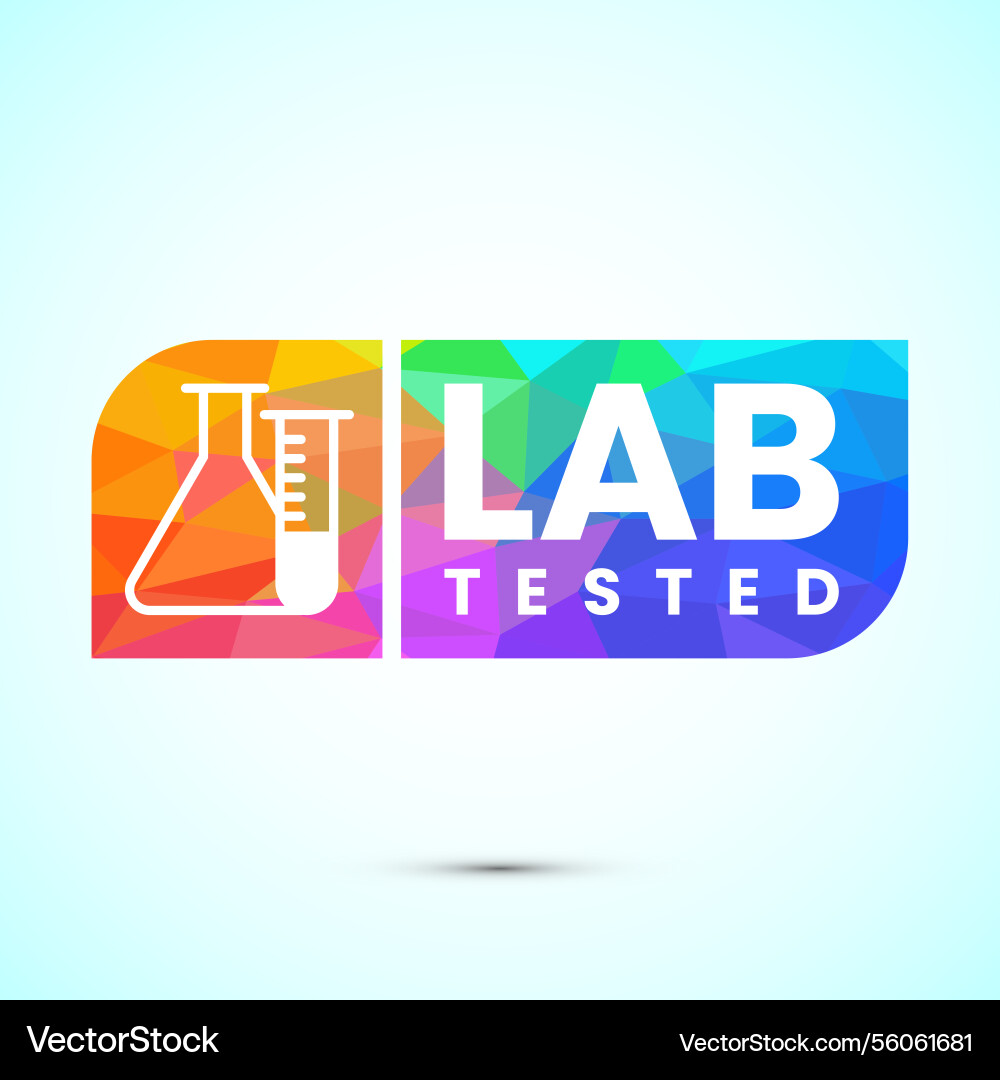 Lab tested icon laboratory testing product Lab tested icon laboratory testing product vector image