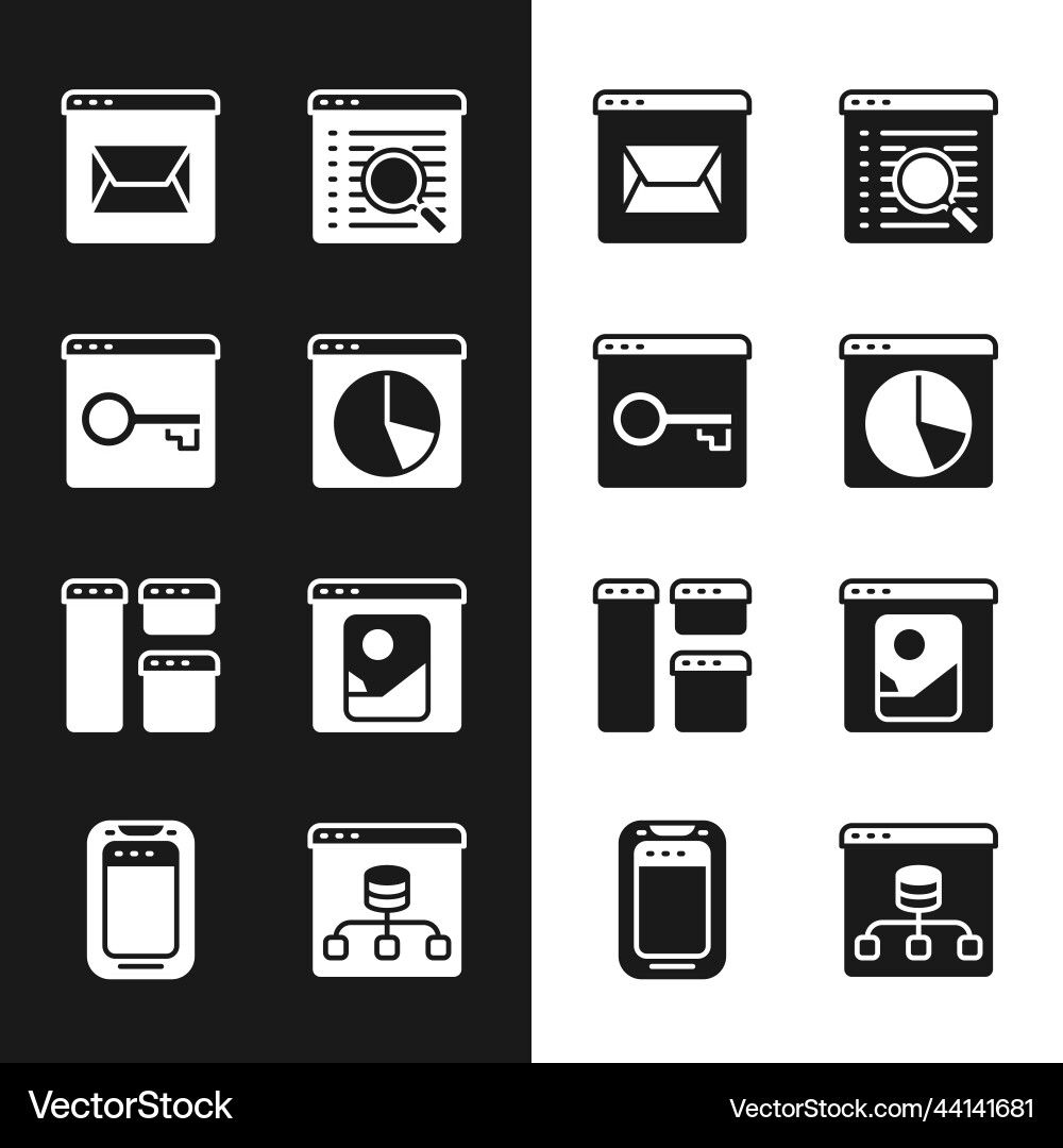 Set graph chart infographic secure your site Set graph chart infographic secure your site vector image