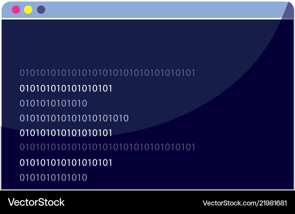 Website programming technology data code Vector Image