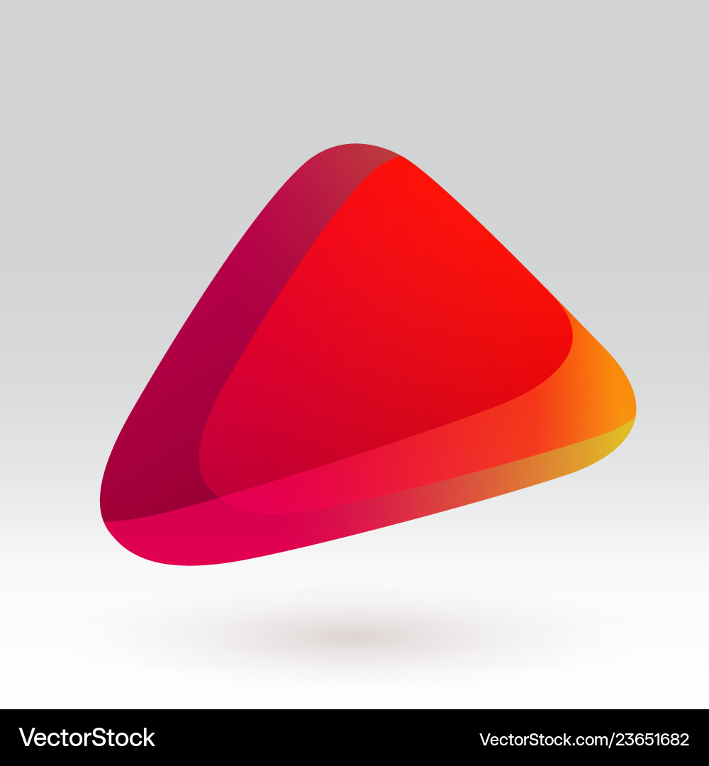 Abstract template geometry flow red colorful icon Abstract template geometry flow red colorful icon vector image