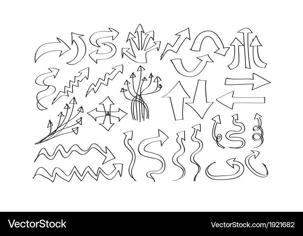 Arrow icons for web vector image