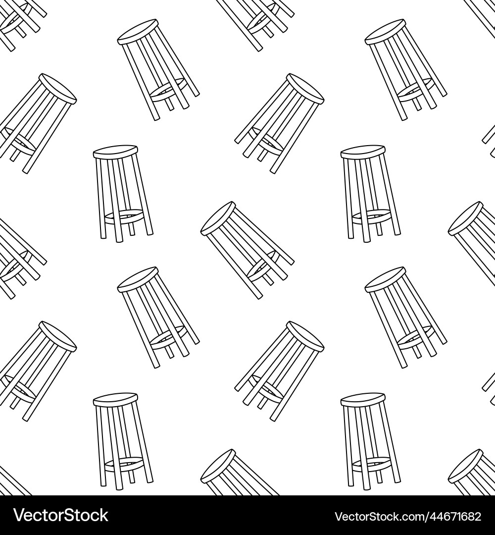 Bar stool pattern Vector Image