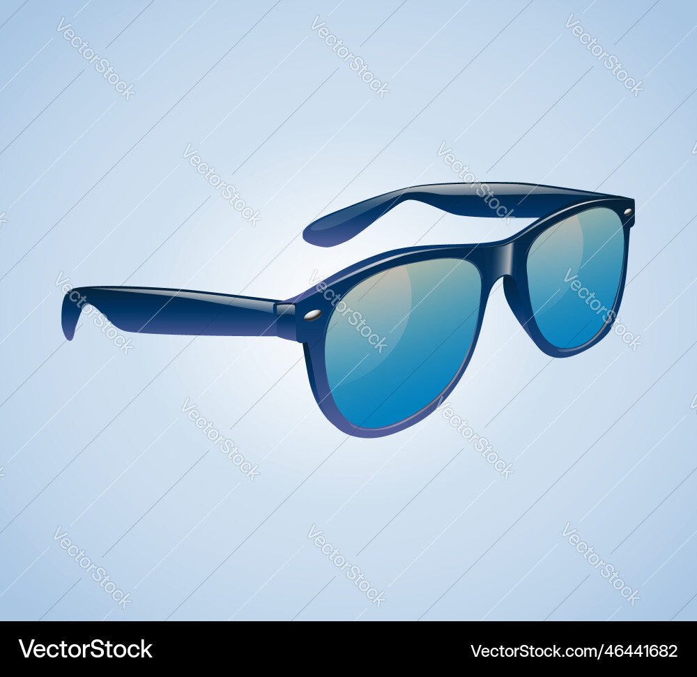 Klassische Vintage Sonnenbrillen realistisch isoliert Klassische Vintage Sonnenbrillen realistisch isoliert vektorbild