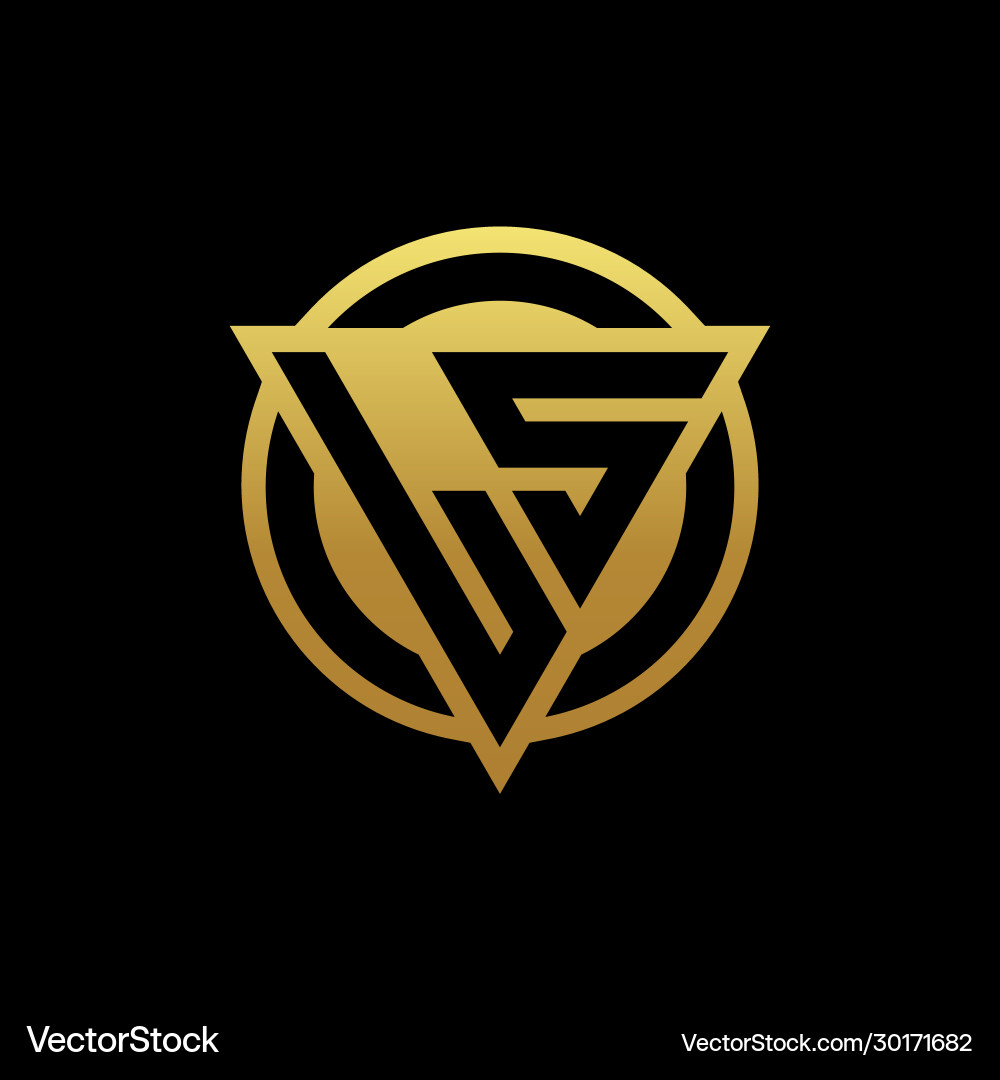 Ls logo monogram with triangle shape and circle Ls logo monogram with triangle shape and circle Vector Image