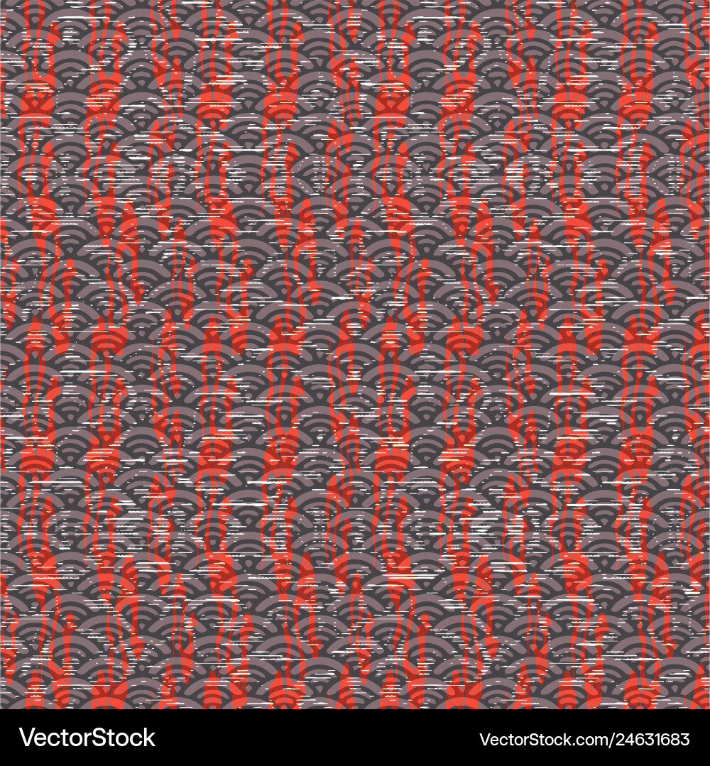 Abstract seamless pattern of warped Abstract seamless pattern of warped vector image