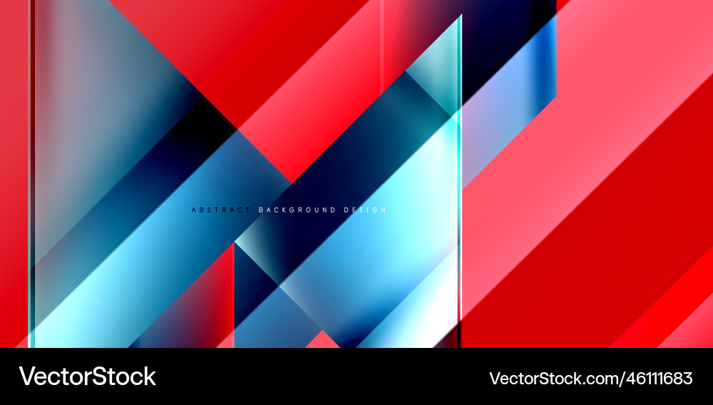 Dynamic triangle design with fluid gradient colors Vector Image