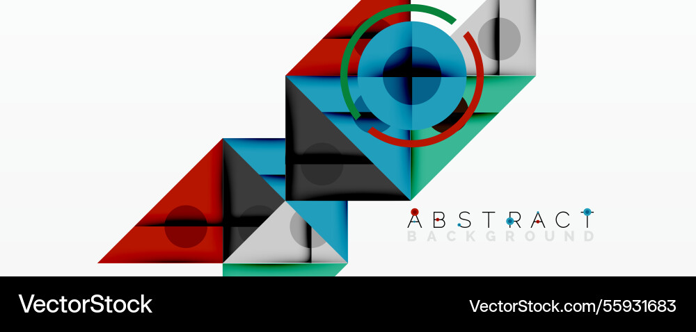 Geometric abstract design with layered triangles Geometric abstract design with layered triangles Vector Image