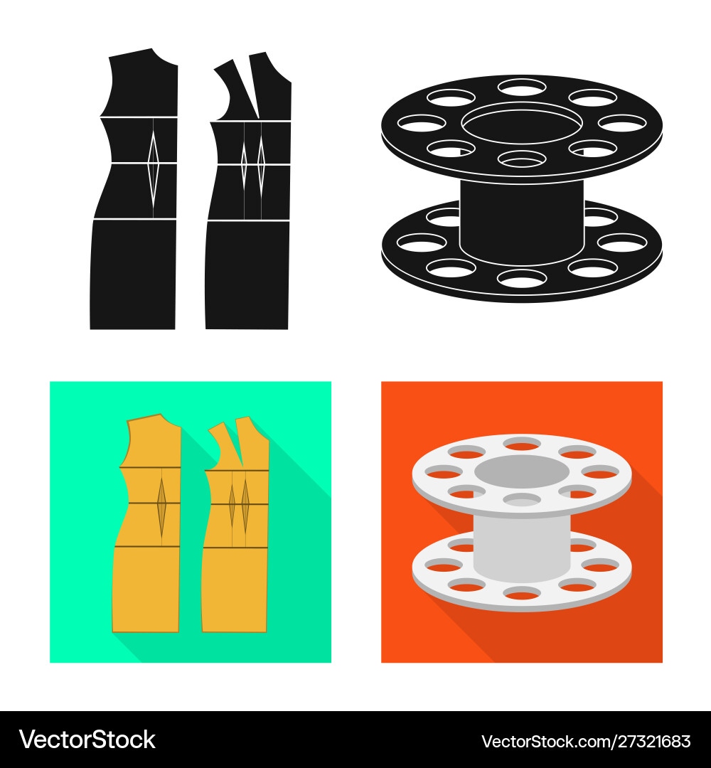 Isolated object craft and handcraft symbol set Vector Image
