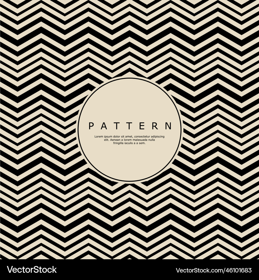 Modern zig zag lines abstract pattern design vector image