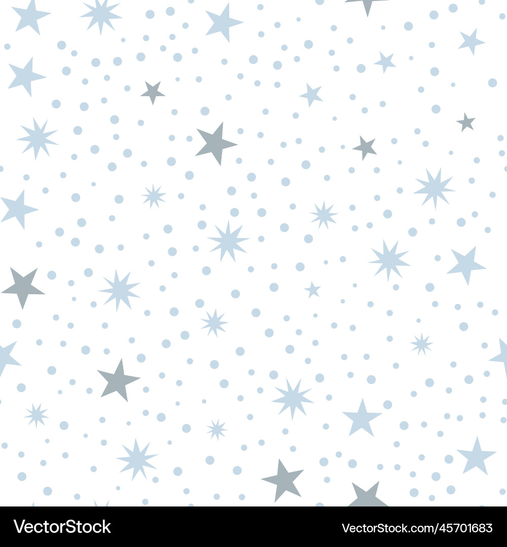 Simple irregular seamless pattern with stars Simple irregular seamless pattern with stars vector image