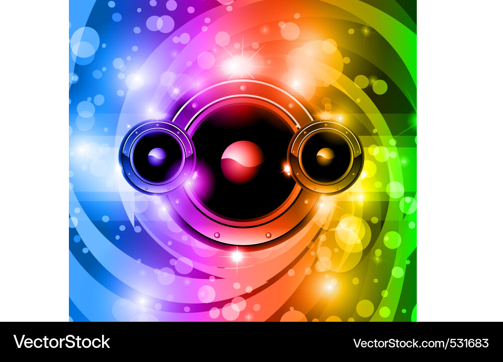 Speaker burst Royalty Free Vector Image - VectorStock