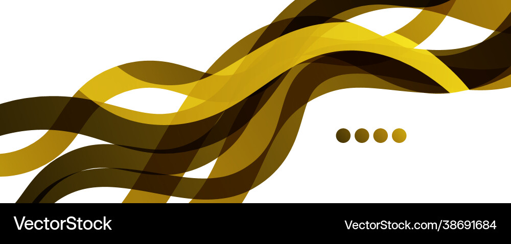 Abstract background - transparent overlapping wavy Vector Image