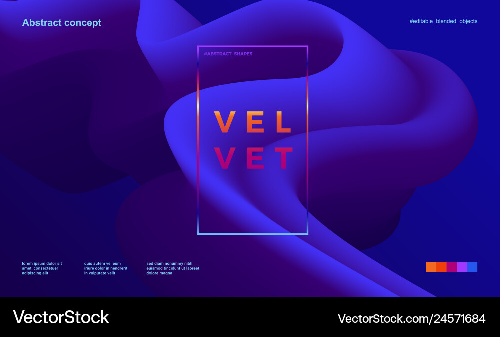 Abstract design template with 3d flow shapes Abstract design template with 3d flow shapes Vector Image