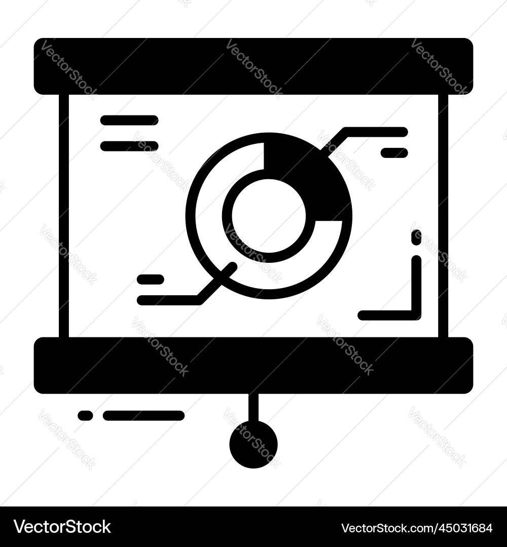 Analytics report icon for graphic and web design vector image