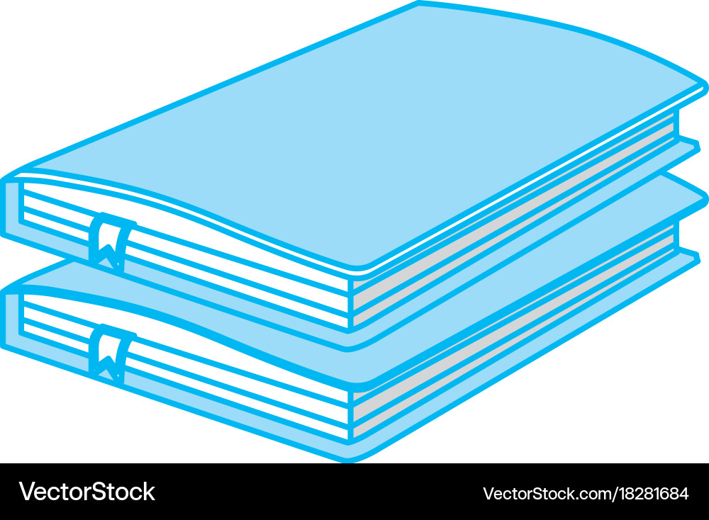Contour notebooks paper document notes object vector image